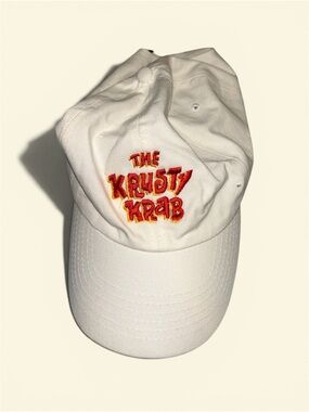 The Krusty Krab White Embroidered Unisex Cap